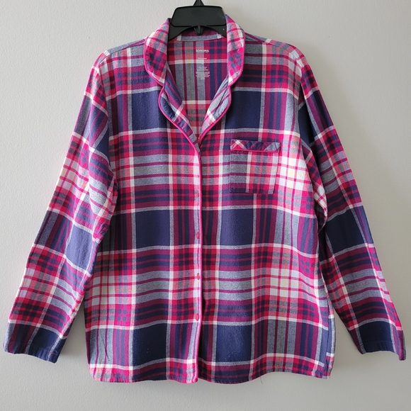 Sonoma Women's Plaid Pajama Set - Pink and Blue Size: L - Picture 10 of 12